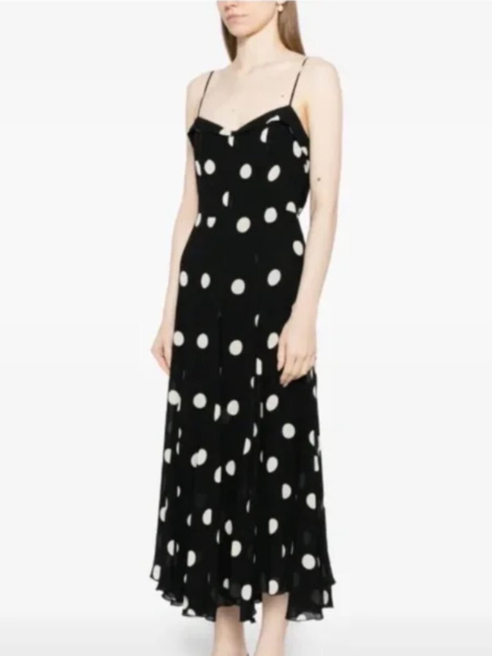 NEW Reformation Fredo Polka Dot Dress Classic - Picture 5 of 10